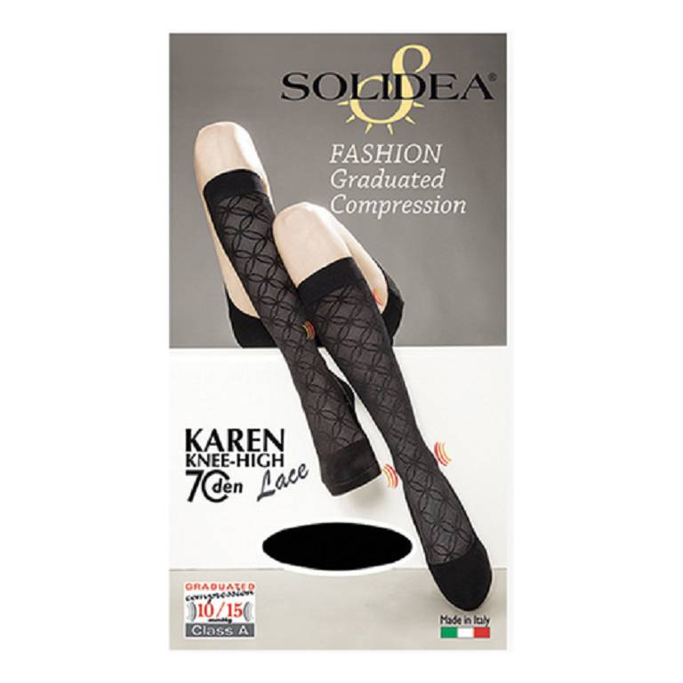 KAREN LACE 70 GAMB NERO 1S